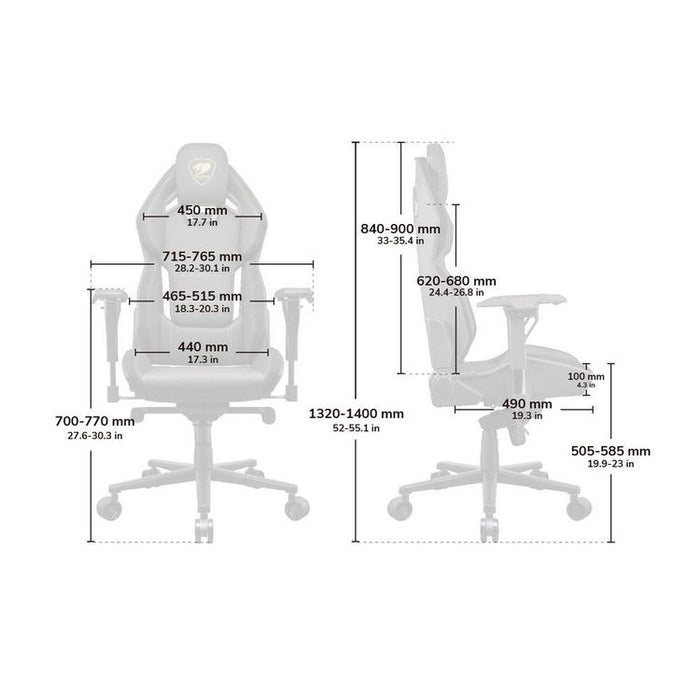 Cougar Hotrod | Chaise de jeu - Dossier multizones - Accoudoir réglable en 4D - Royal-SONXPLUS Victoriaville