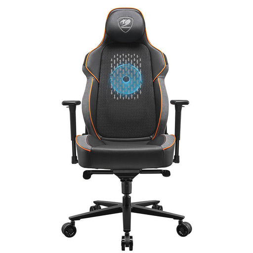 Cougar NxSys Aero | Chaise de jeu - Ventilateur de 200mm intégré - Siège baquet festonné - Orange-SONXPLUS Victoriaville