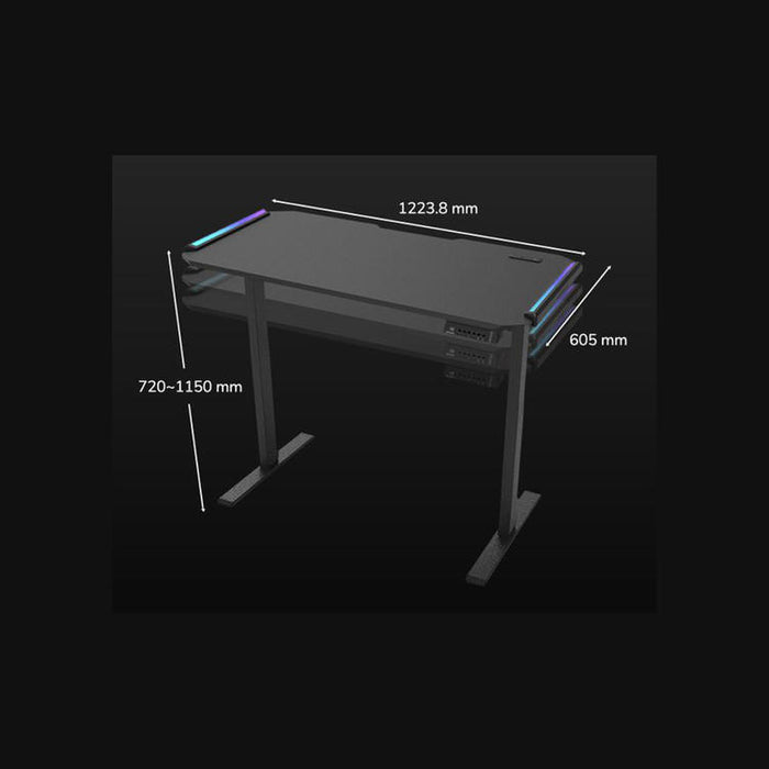 Cougar E-Deimus 120 | Electric gaming table - Integrated ports - RGB lighting - Black-SONXPLUS Victoriaville