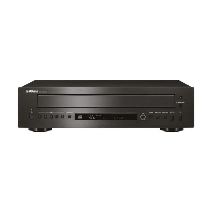 Yamaha CD-C603 | Multiple CD Player - 5 discs - USB Playback - Pure Direct - Black-SONXPLUS Victoriaville