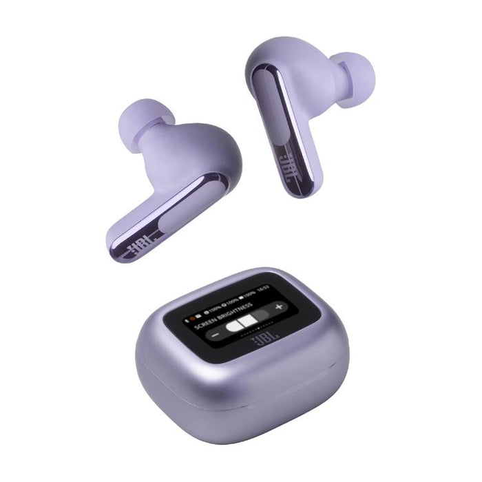 JBL Live Beam 3 | Écouteurs intra-auriculaires - Écran tactile LED 1,45" - Mauve-Sonxplus Victo/Thetford