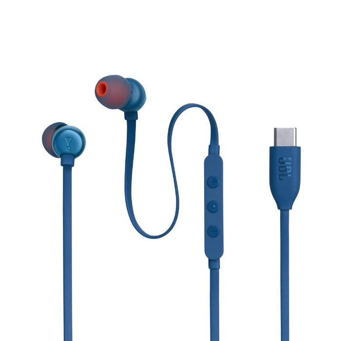 JBL Tune 310C | Écouteurs intra-auriculaires - Filaire - USB-C - Télécommande 3 boutons - Bleu-SONXPLUS Victoriaville