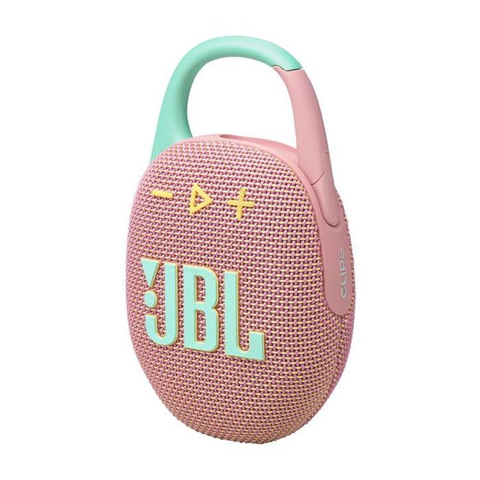 JBL Clip 5 | Haut-parleur à mousqueton portable - Bluetooth - IP67 - Rose-SONXPLUS Victoriaville