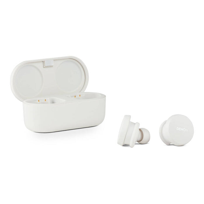 Denon PERL | In-Ear Headphones - Wireless - Bluetooth - Masimo Adaptive Acoustic Technology - White-SONXPLUS Victoriaville