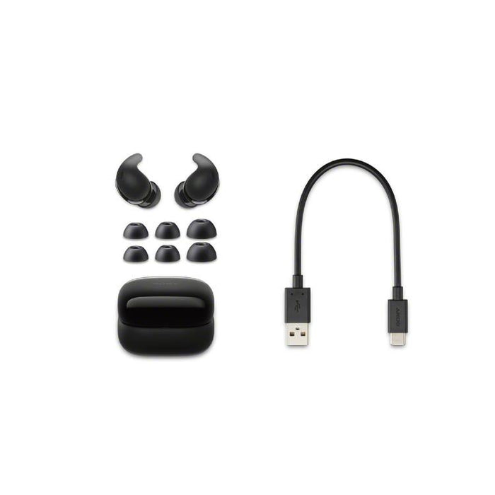 Sony LinkBuds Fit | In-Ear Headphones - 100% Wireless - Bluetooth - Microphone - Active Noise Cancellation - Black-SONXPLUS Victoriaville