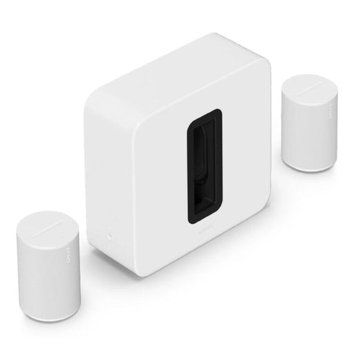 Sonos | High-End Home Theater Complementary Package - Sub 4 + 2 Era 100 - White-SONXPLUS Victoriaville