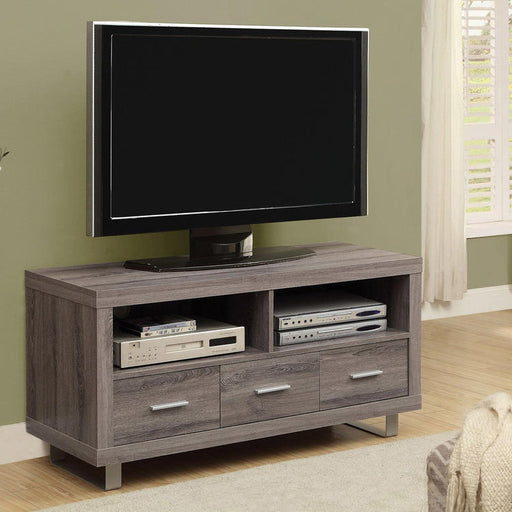 Monarch Specialties I 3250 | TV stand - 48" - 3 Drawers - Dark taupe-SONXPLUS Victoriaville