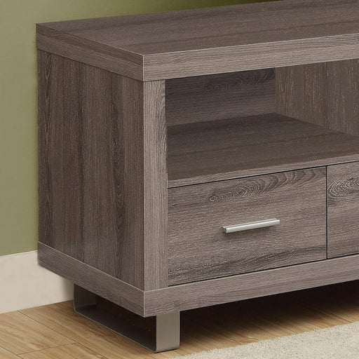 Monarch Specialties I 3250 | TV stand - 48" - 3 Drawers - Dark taupe-SONXPLUS Victoriaville