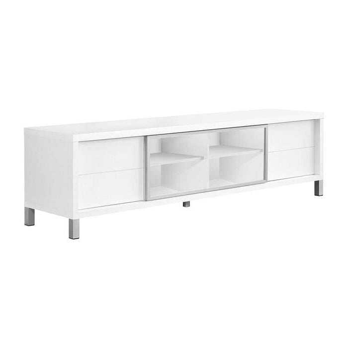 Monarch Specialties I2537 | TV Stand - 70" - White-SONXPLUS Victoriaville