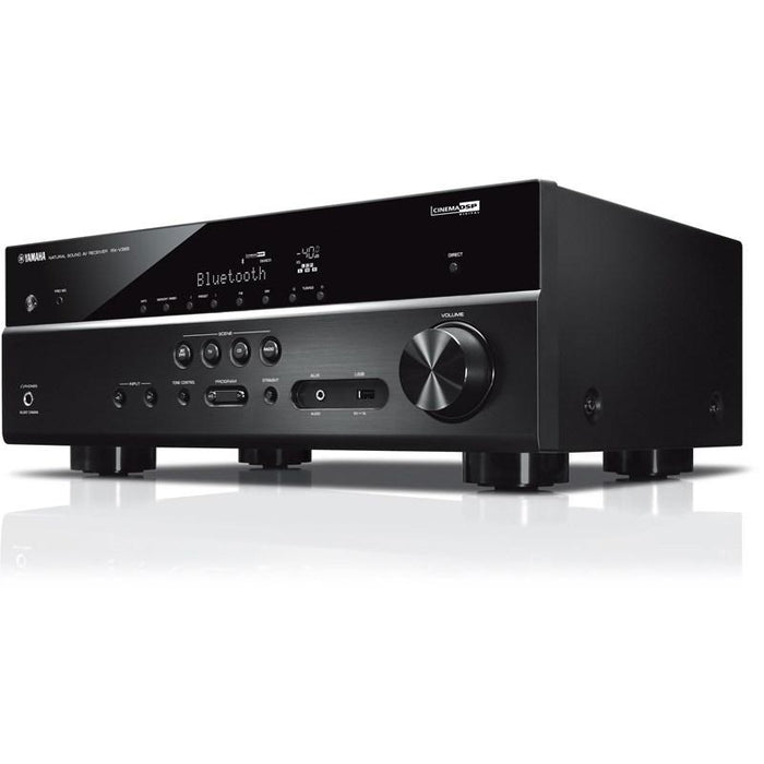 Yamaha RXV385B | Récepteur AV cinéma maison 5.1 Canaux - Bluetooth - 4K - 70W - HDMI - YPAO - Noir-SONXPLUS Victoriaville