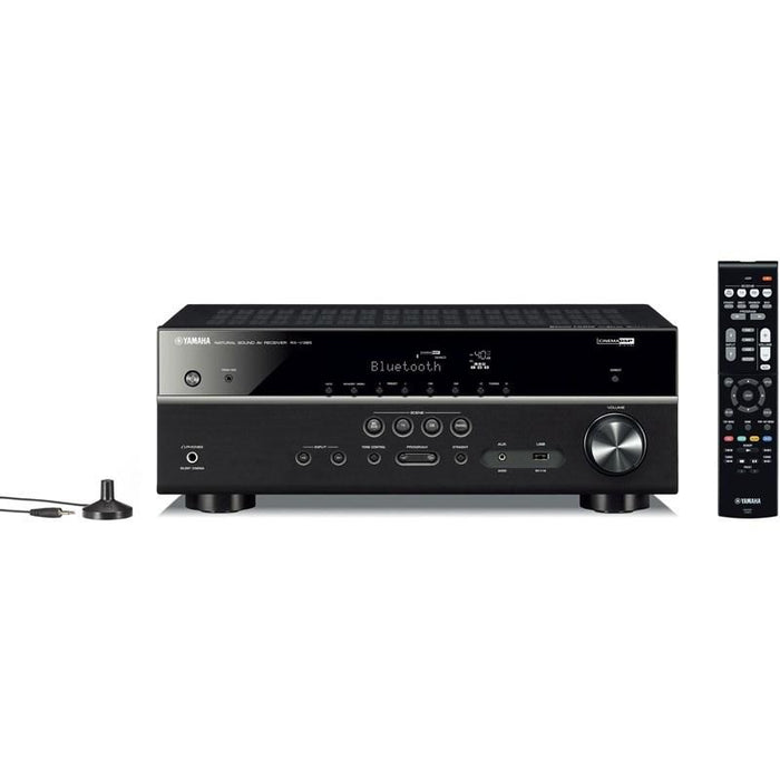 Yamaha RXV385B | 5.1 Channel Home Theater AV Receiver - Bluetooth - 4K - 70W - HDMI - YPAO - Black-SONXPLUS Victoriaville