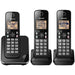 Panasonic KX-TGC383B | Cordless phone - 3 handsets - Black-SONXPLUS Victoriaville