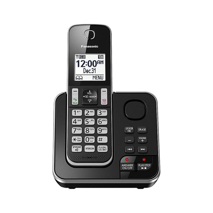 Panasonic KX-TGD390B | Cordless phone - 1 handset - Answering machine - Black-SONXPLUS Victoriaville