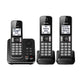 Panasonic KX-TGD393B | Cordless phone - 3 handsets - Answering machine - Black-SONXPLUS Victoriaville