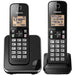 Panasonic KX-TGC382B | Téléphone sans fil - 2 combinés - Noir-SONXPLUS Victoriaville