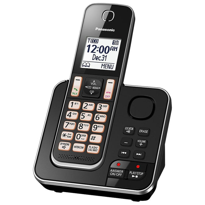 Panasonic KX-TGD392B | Cordless Phone - 2 Handsets - Answering Machine - Black-SONXPLUS Victoriaville