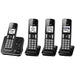 Panasonic KX-TGD394B | Cordless phone - 4 handsets - Answering machine - Black-SONXPLUS Victoriaville