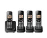 Panasonic KX-TGC384B | Téléphone sans fil - 4 combinés - Noir-SONXPLUS Victoriaville