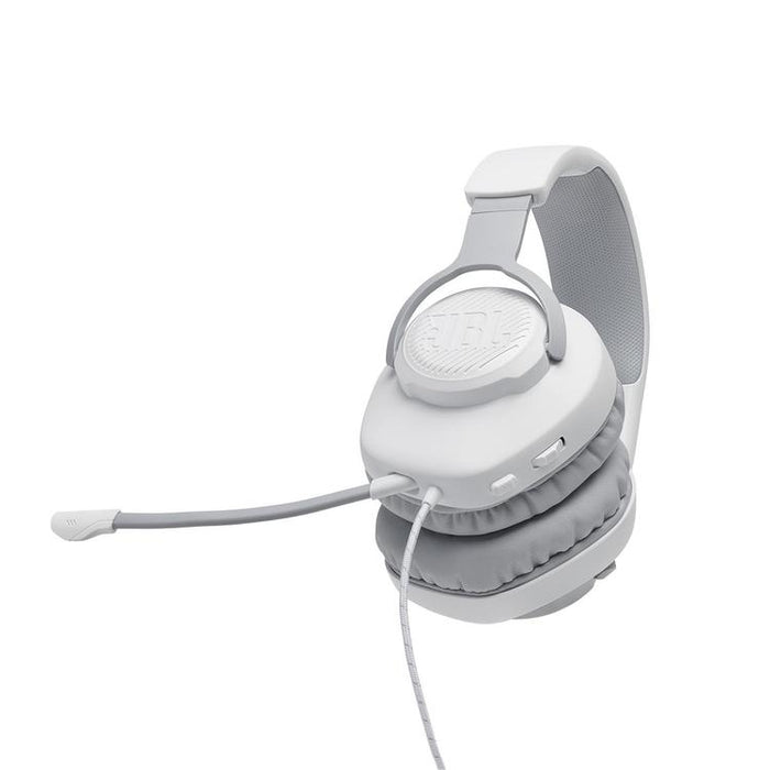 JBL Quantum 100 | Casque de jeu filaire circum-auriculaire - Blanc-SONXPLUS Victoriaville