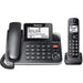 Panasonic KXTGF870B | Combo cordless phone - 1 fixed handset and 1 cordless handset - Answering machine - Black-SONXPLUS Victoriaville