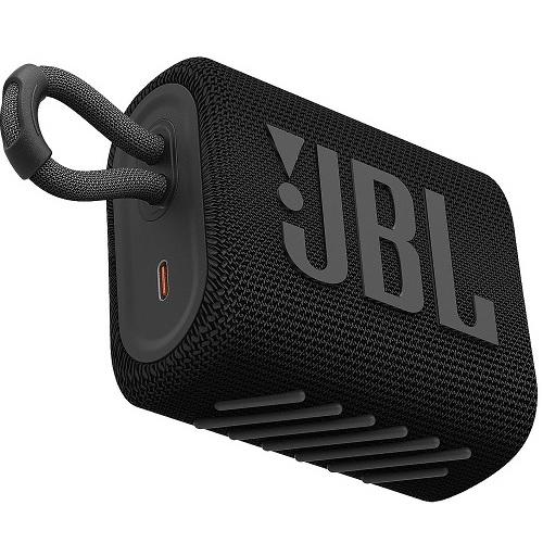 JBL GO3 | Mini Portable Bluetooth Speaker - Waterproof - Black-SONXPLUS Victoriaville