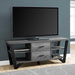 Monarch Specialties I2762 | TV stand - 60" - 2 Storage drawers - Grey/Black-SONXPLUS Victoriaville