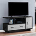 Monarch Specialties I2804 | Meuble TV - 48" - 1 Tiroir - 1 Armoire - Gris et Noir-SONXPLUS Victoriaville