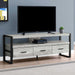 Monarch Specialties I2821 | Meuble TV - 60" - 3 Tiroirs - Gris-SONXPLUS Victoriaville