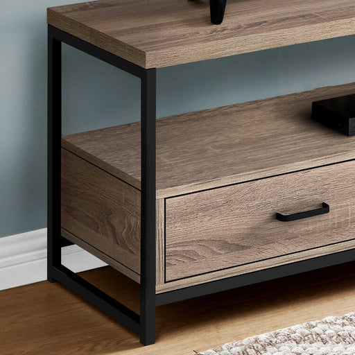 Monarch Specialties I2872 | TV stand - 48" - 2 Storage drawers - Dark taupe-SONXPLUS Victoriaville