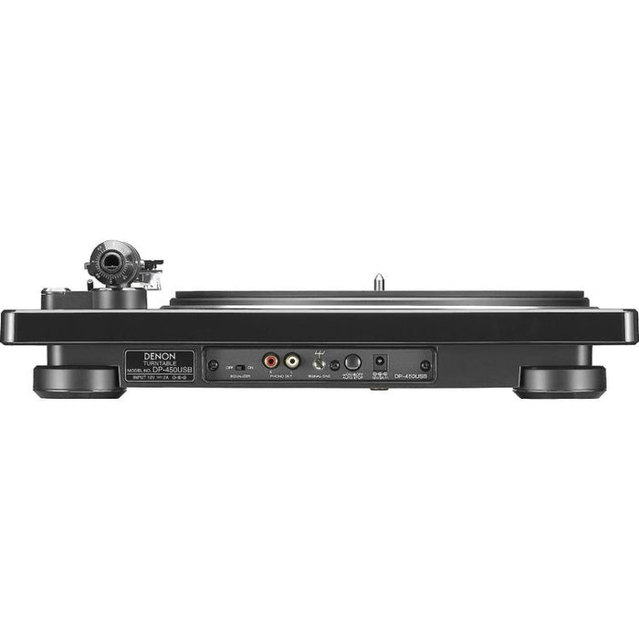 Denon DP-450USB | Hi-Fi turntable - USB port - "S" shaped tone arm - Black-SONXPLUS Victoriaville