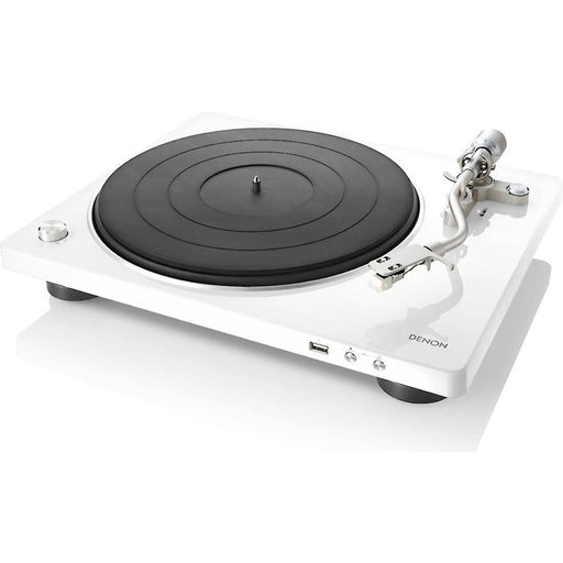 Denon DP-450USB | Hi-Fi turntable - USB port - "S" arm - White-SONXPLUS Victoriaville