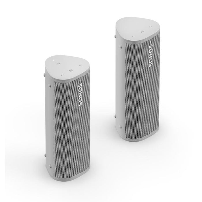 Sonos | Ensemble Aventure - 2 Haut-parleurs Roam portatifs - Bluetooth - Étanche - Blanc-SONXPLUS Victoriaville