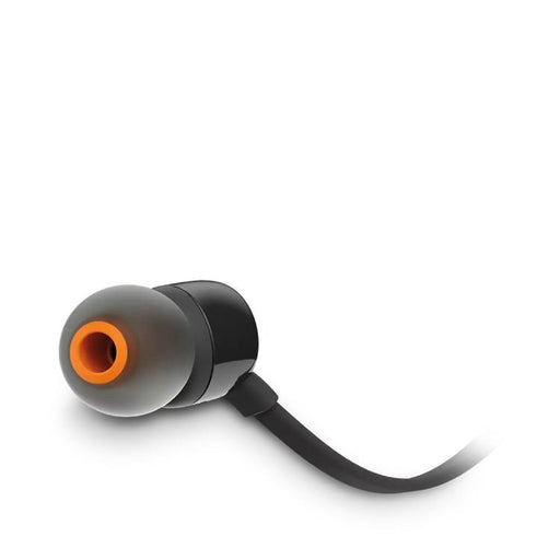 JBL Tune 110 | Écouteurs filaire intra-auriculaires - Avec télécommande 1 bouton - Microphone - Noir-SONXPLUS.com
