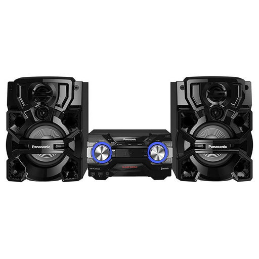 Panasonic SC-AKX640K | Chaîne Stéréo CD - Bluetooth - AIRQUAKE BASS - Bi-Amp - DJ Jukebox - Éclairage LED multicolore - Vue d'ensemble | Sonxplus 
