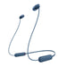 Sony WI-C100 | Écouteurs intra-auriculaires - Sans fil - Bluetooth - Autour du cou - Microphone - IPX4 - Bleu-Sonxplus 