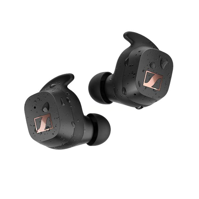 Sennheiser SPORT True Wireless | Écouteurs intra-auriculaire - Sans fil - Bluetooth - IP54 - Adaptateurs d'oreille inclus - Noir-Sonxplus 