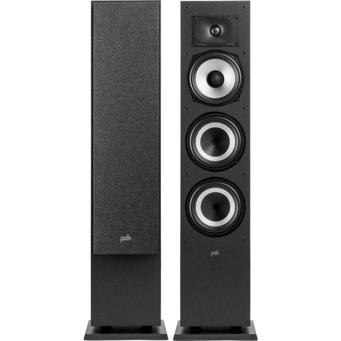 Polk Monitor XT60 | Haut-parleurs de plancher - Tour - Certifié Hi-Res Audio - Noir - Paire-Sonxplus Victo/Thetford