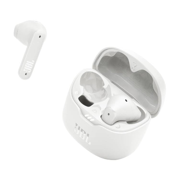 JBL Tune Flex | Écouteurs intra-auriculaires - 100% Sans fil - Bluetooth - Réduction de bruit - Conception Stick-open - IPX4 - Blanc-SONXPLUS.com