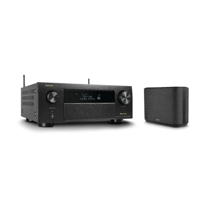 Denon AVRX4800H & HOME250 | 9.4 channel AV receiver and wireless speaker - 8K - Auro 3D - Home theater - HEOS - Black-Sonxplus Victo/Thetford