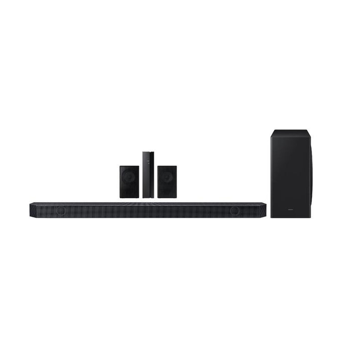 Samsung HW-Q910D | Barre de son - 9.1.2 canaux - Caisson de grave sans fil et Haut-parleurs arrière - 520 W - Noir-Sonxplus Victo/Thetford