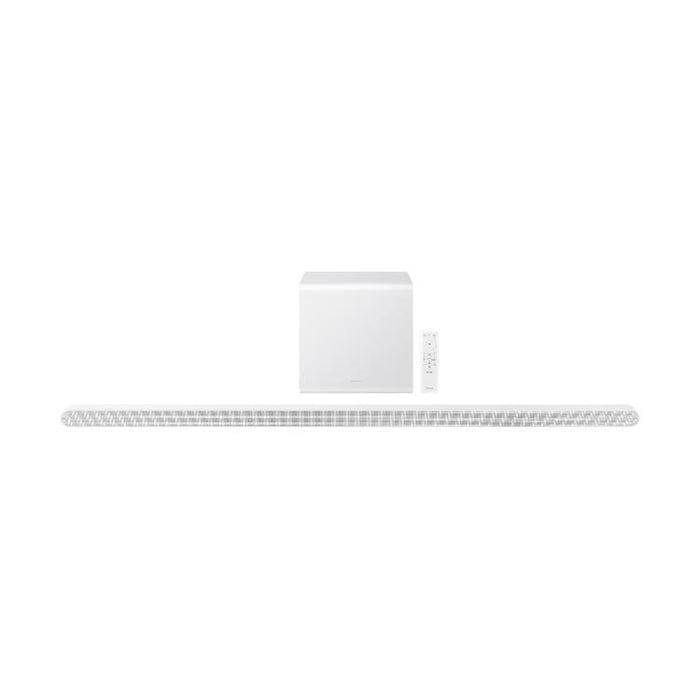 Samsung HW-S801D | Barre de son ultra slim - 3.1.2 canaux - Caisson de graves sans fil - 330W - Dolby Atmos - Bluetooth - Blanc-Sonxplus Victo/Thetford