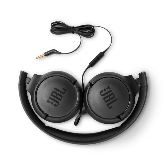 JBL Tune 500 | Écouteurs filaire supra-auriculaires - Noir-SONXPLUS.com